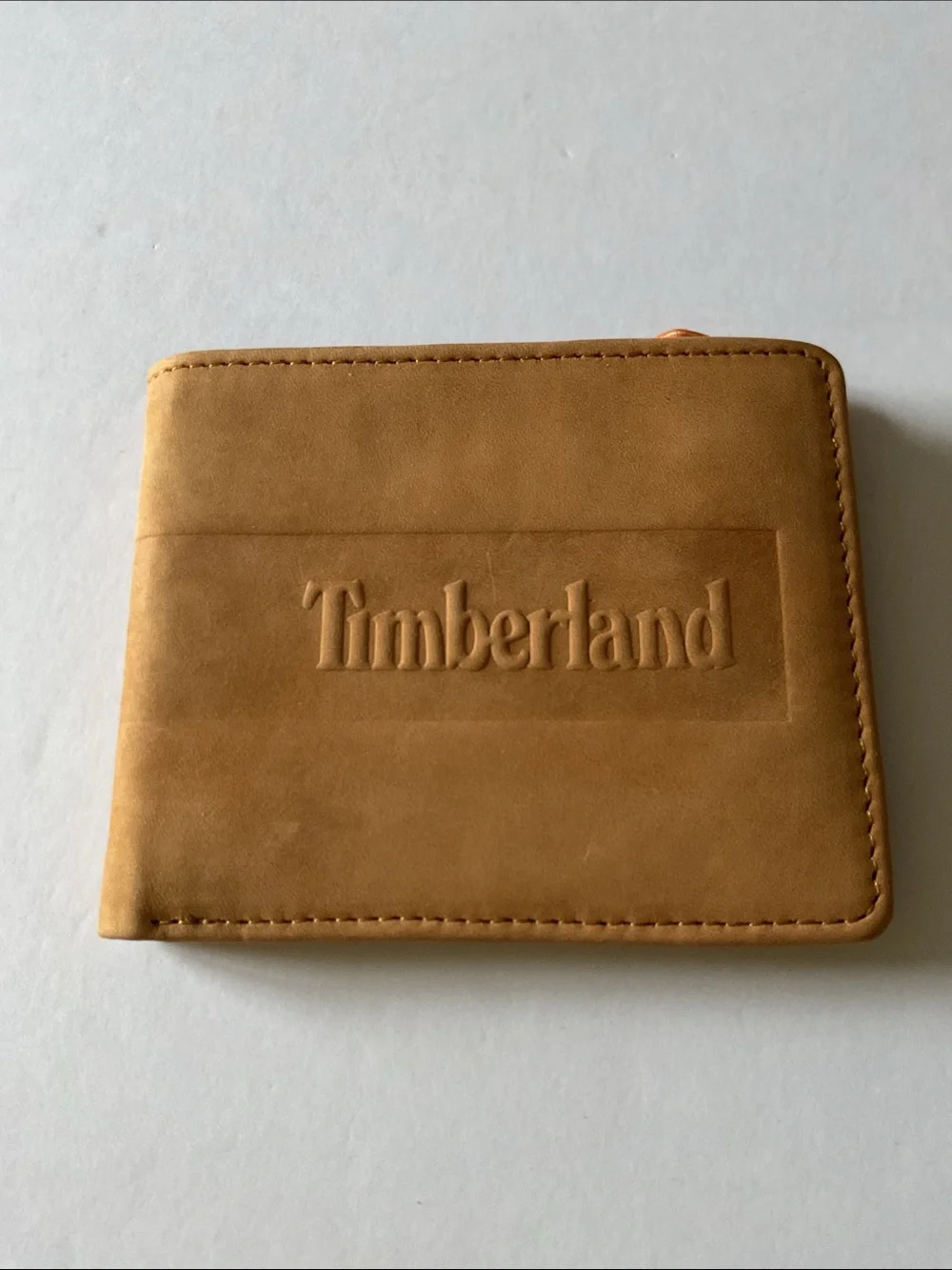TIMBERLAND WHEATLOCK NUBUCK SUEDE BIFOLD WALLET 1973 TAN NWT